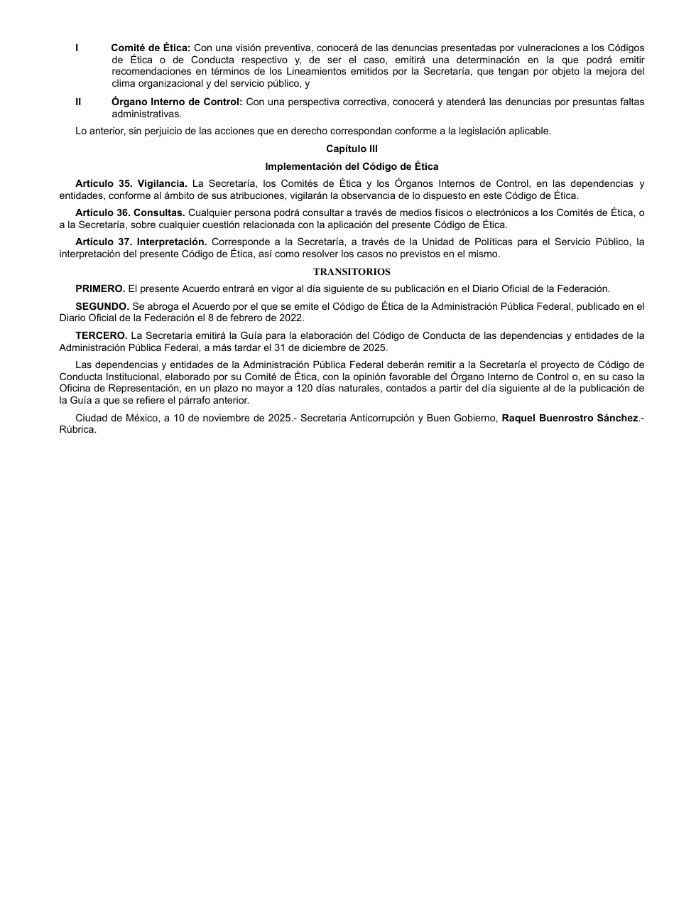 Página 14 de Código de Ética e Integridad para un Buen Gobierno