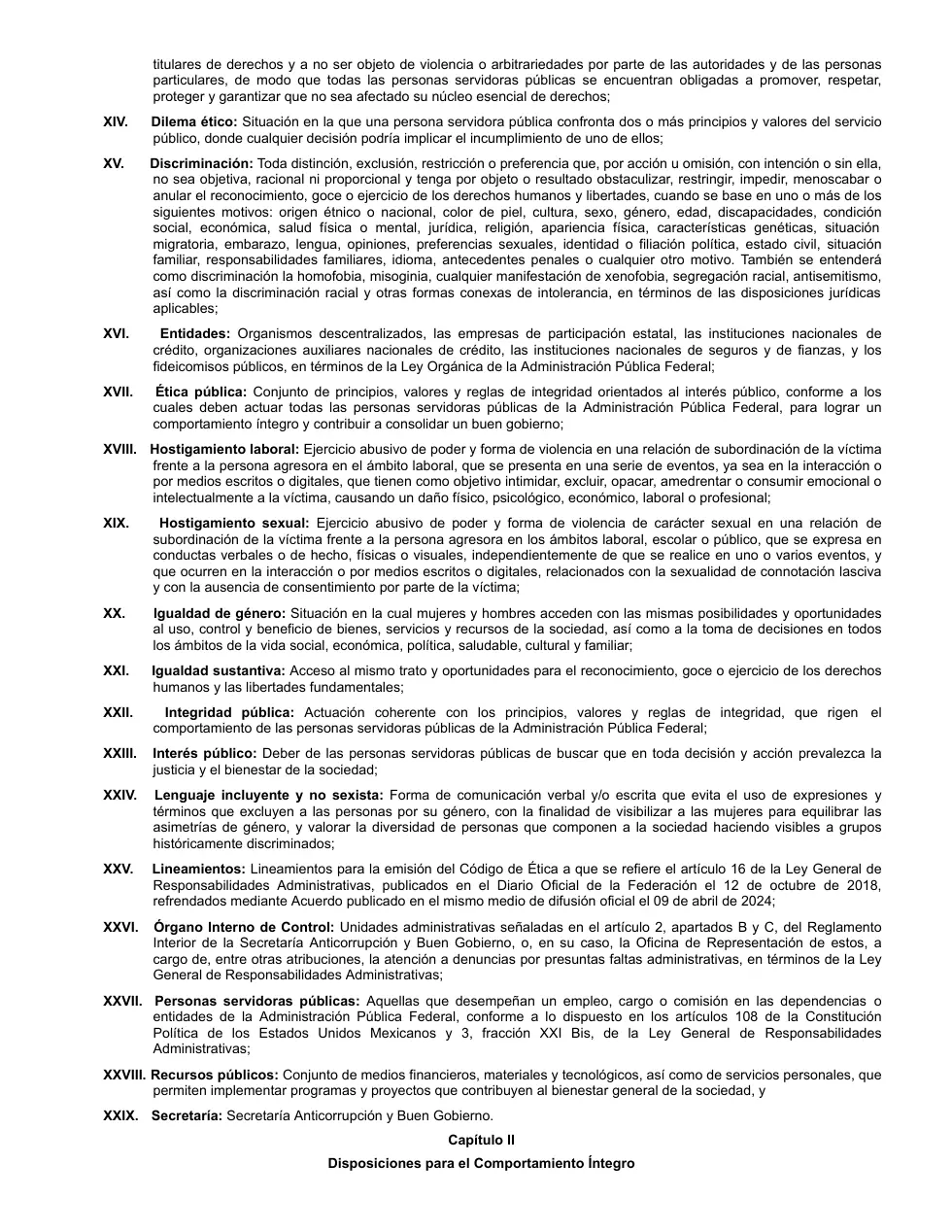 Página 3 de Código de Ética e Integridad para un Buen Gobierno