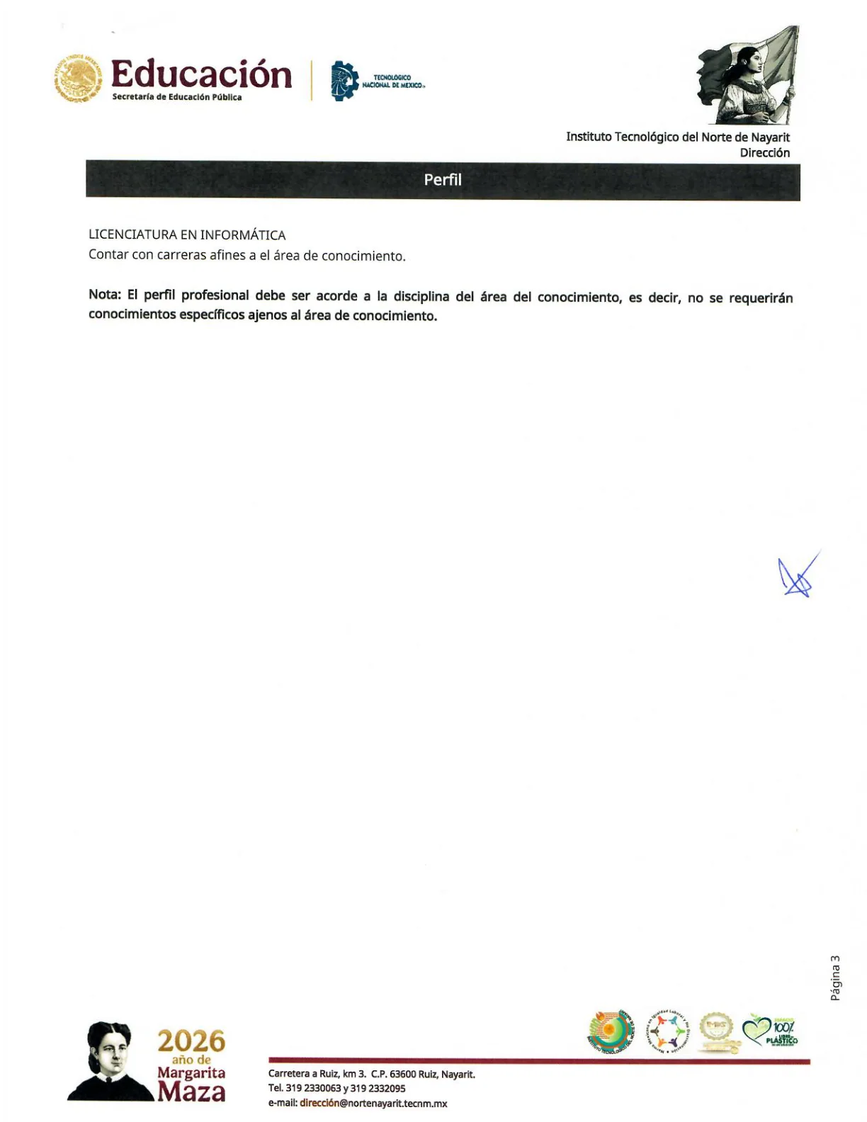 Página 3 de Convocatoria Docente N.º 02/2026