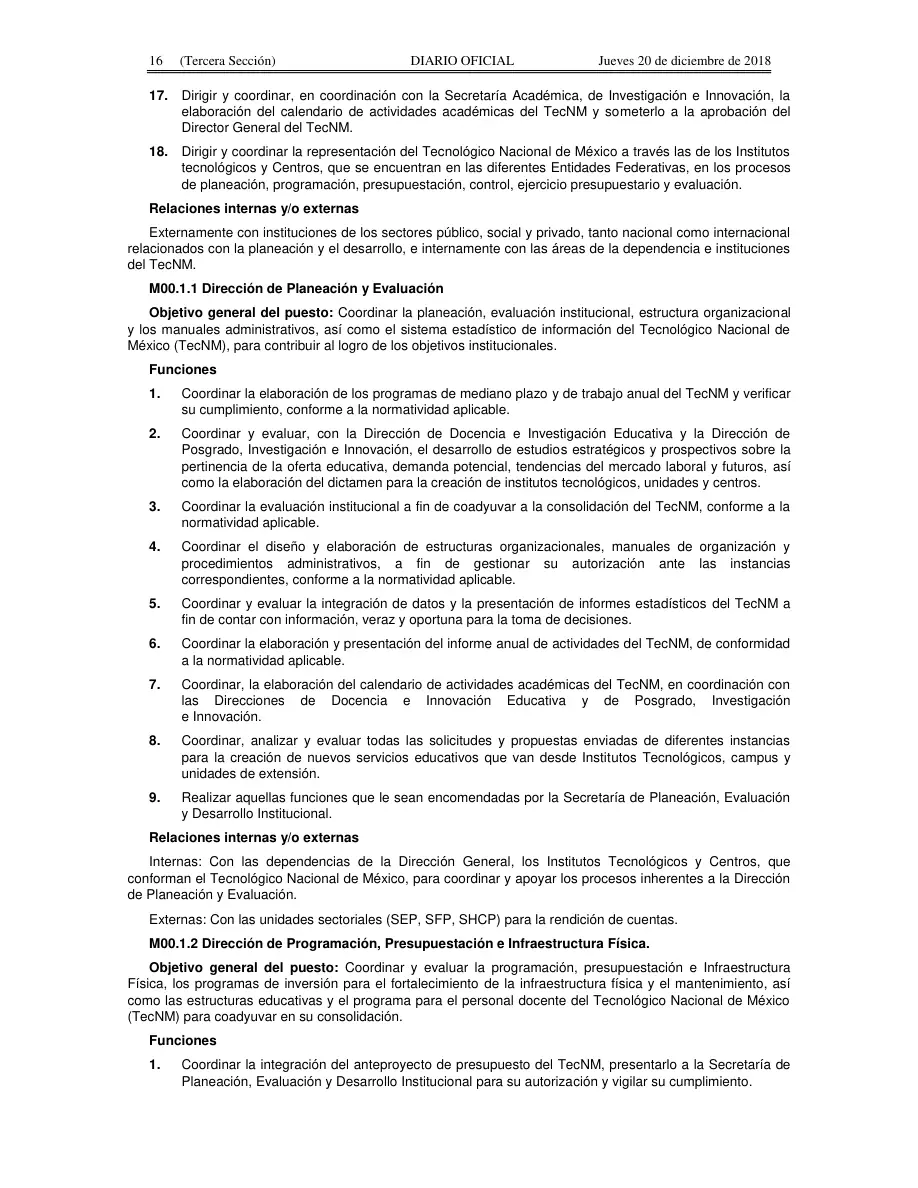 Página 16 de Manual de Organización General del TecNM