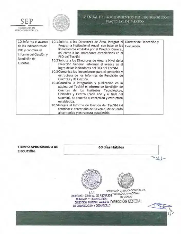 Página 122 de Manual de Procedimientos del TecNM