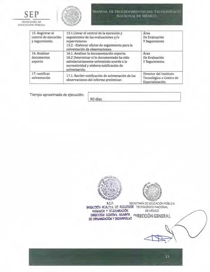 Página 154 de Manual de Procedimientos del TecNM