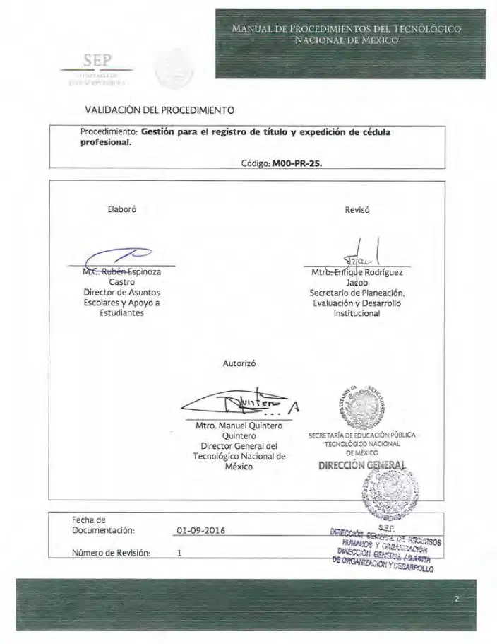Página 159 de Manual de Procedimientos del TecNM