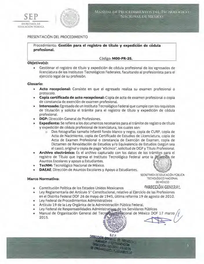 Página 160 de Manual de Procedimientos del TecNM