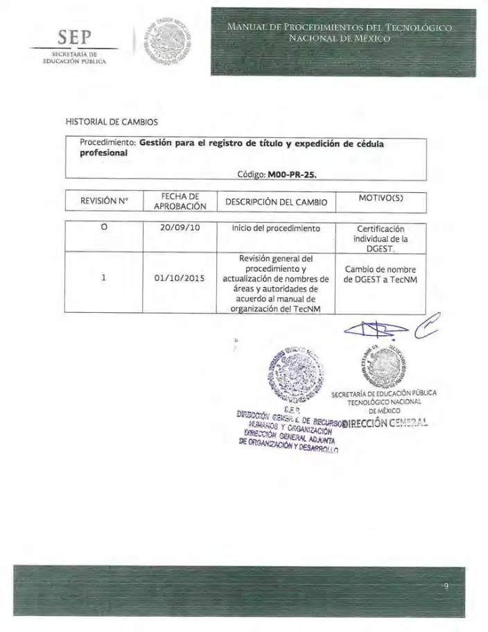 Página 166 de Manual de Procedimientos del TecNM