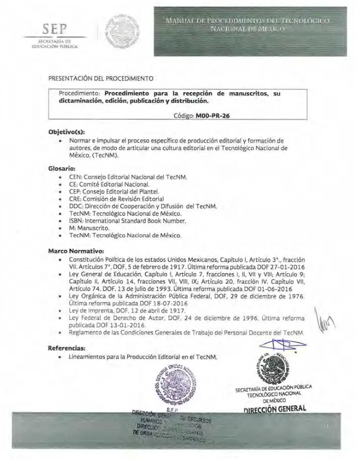 Página 174 de Manual de Procedimientos del TecNM