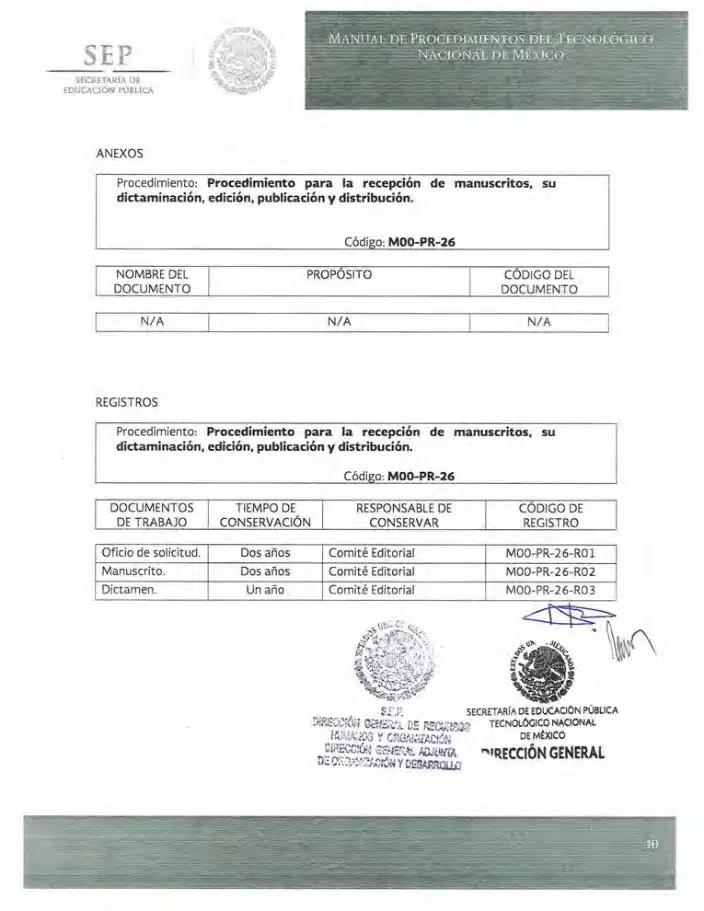 Página 181 de Manual de Procedimientos del TecNM