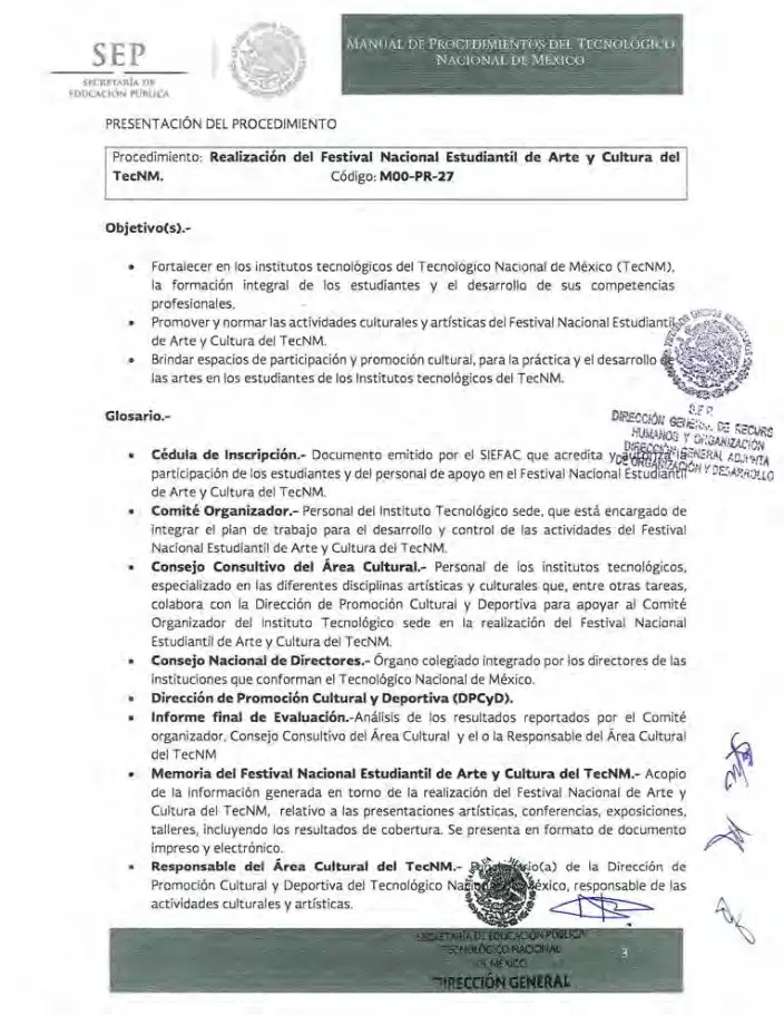 Página 185 de Manual de Procedimientos del TecNM