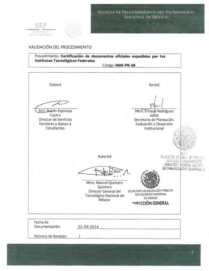 Página 204 de Manual de Procedimientos del TecNM