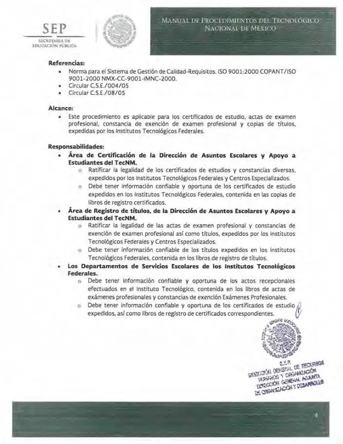 Página 218 de Manual de Procedimientos del TecNM