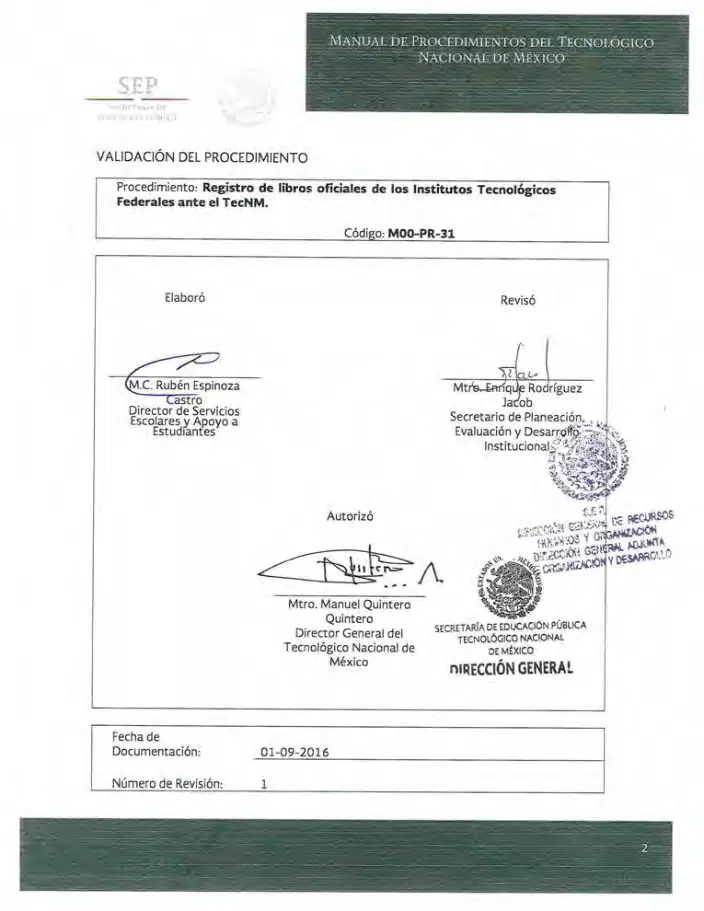 Página 240 de Manual de Procedimientos del TecNM