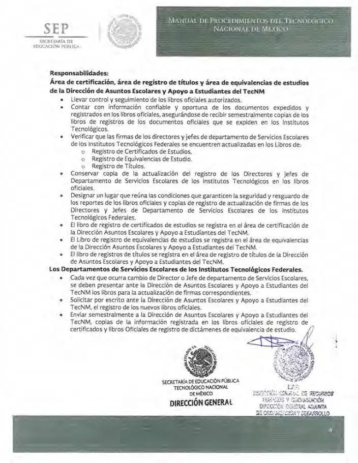 Página 242 de Manual de Procedimientos del TecNM