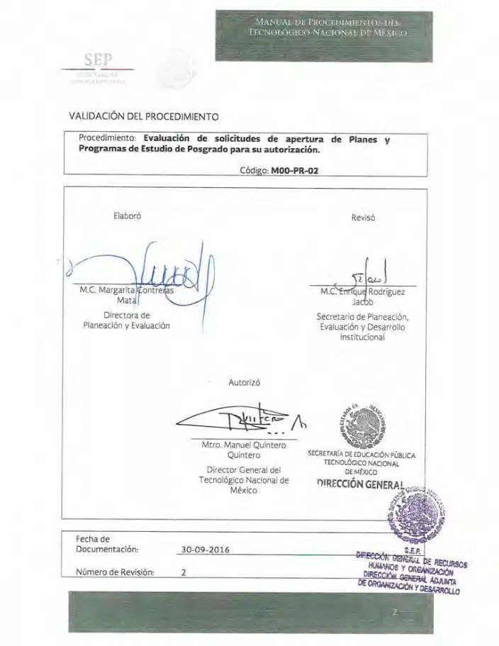 Página 26 de Manual de Procedimientos del TecNM