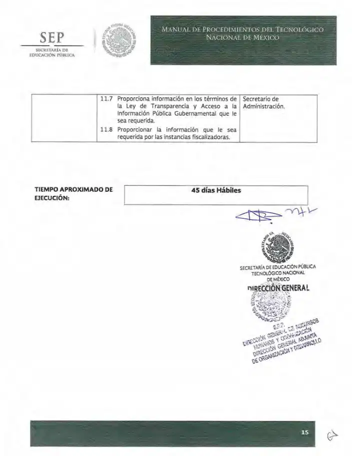 Página 271 de Manual de Procedimientos del TecNM