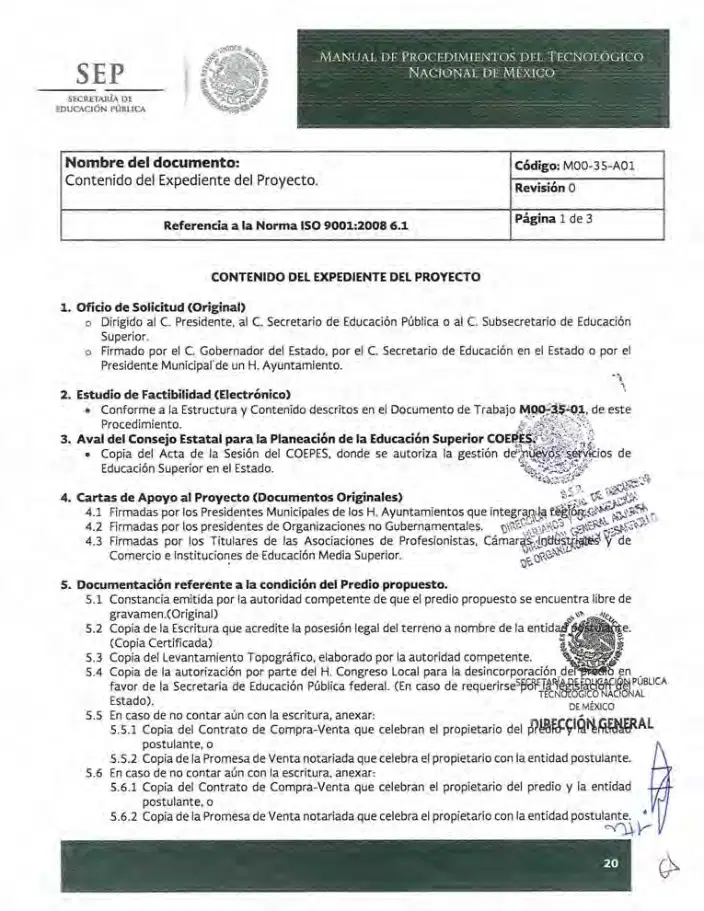 Página 276 de Manual de Procedimientos del TecNM
