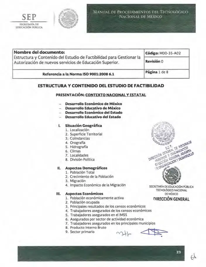 Página 279 de Manual de Procedimientos del TecNM