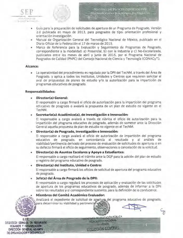Página 28 de Manual de Procedimientos del TecNM