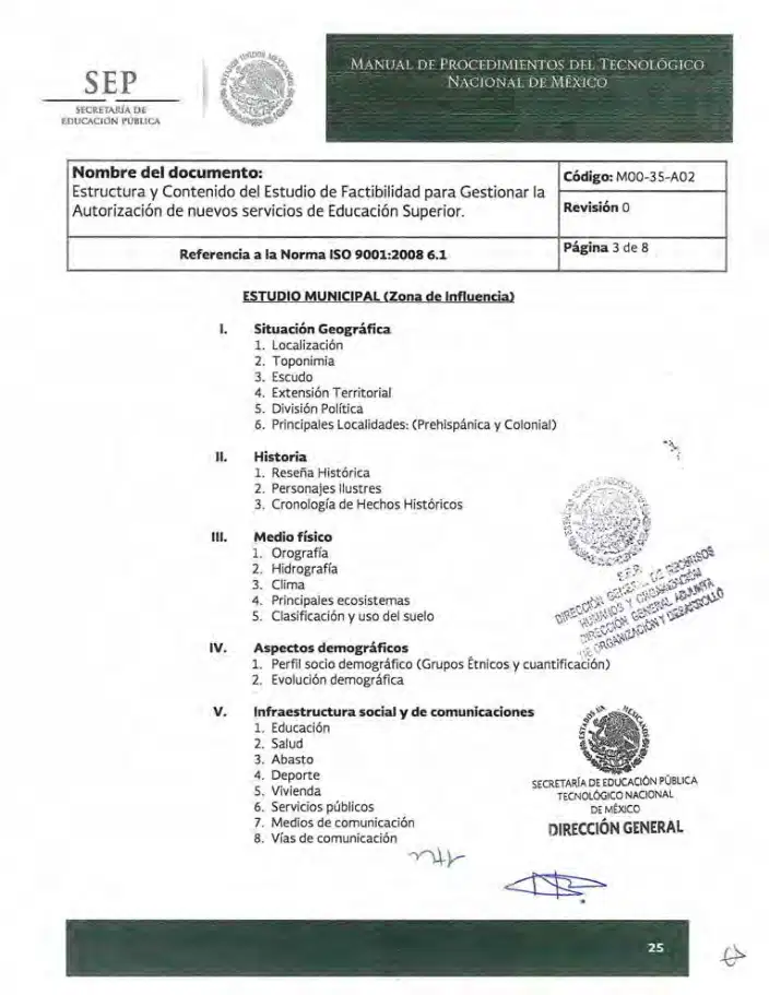 Página 281 de Manual de Procedimientos del TecNM