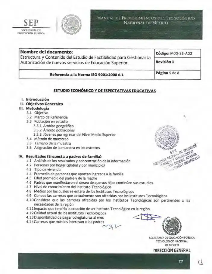 Página 283 de Manual de Procedimientos del TecNM