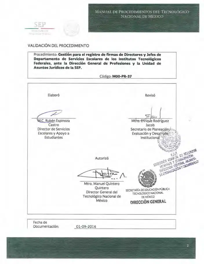 Página 301 de Manual de Procedimientos del TecNM