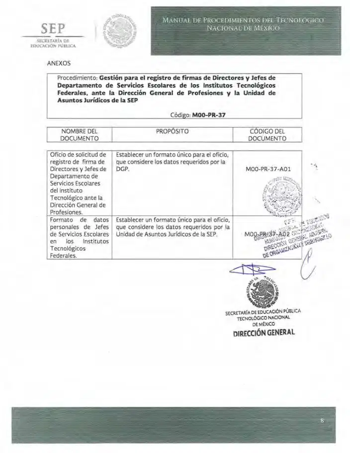 Página 307 de Manual de Procedimientos del TecNM