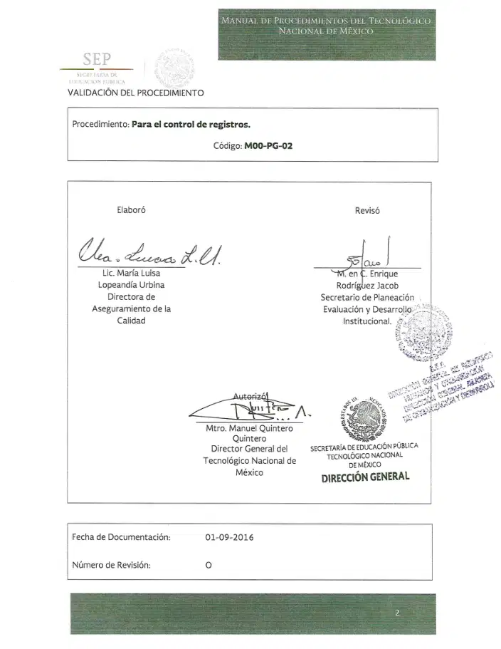 Página 380 de Manual de Procedimientos del TecNM
