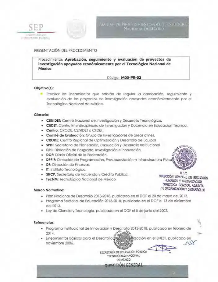 Página 39 de Manual de Procedimientos del TecNM