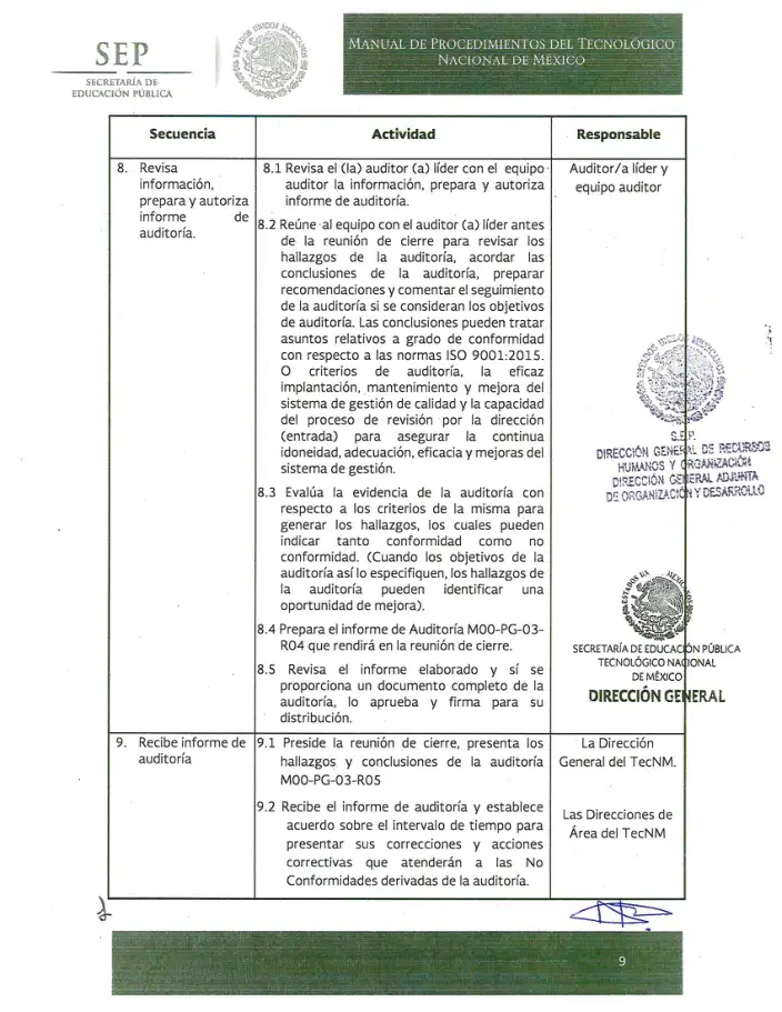 Página 398 de Manual de Procedimientos del TecNM