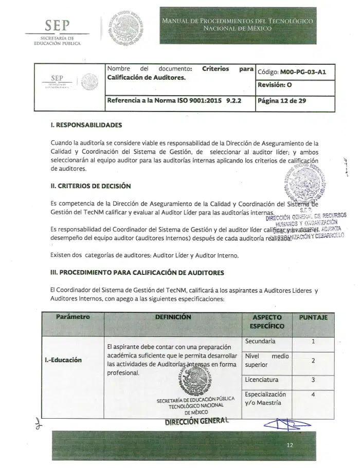 Página 401 de Manual de Procedimientos del TecNM