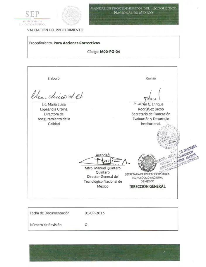 Página 420 de Manual de Procedimientos del TecNM