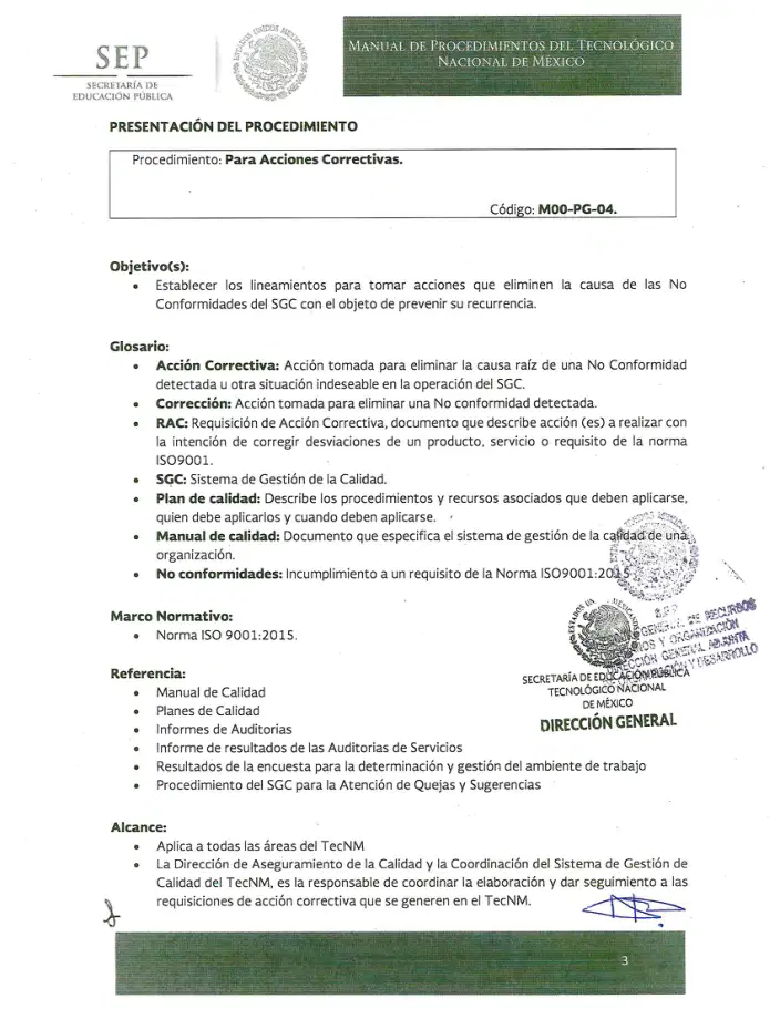 Página 421 de Manual de Procedimientos del TecNM