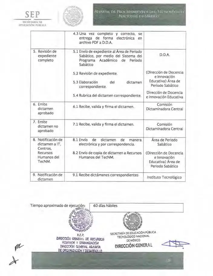 Página 55 de Manual de Procedimientos del TecNM