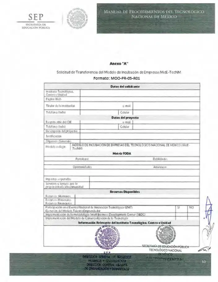 Página 68 de Manual de Procedimientos del TecNM