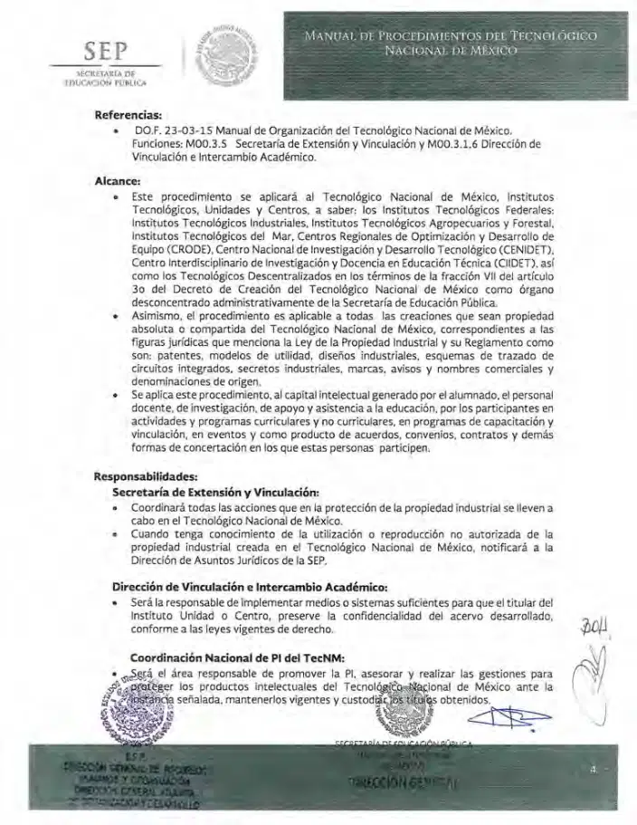 Página 73 de Manual de Procedimientos del TecNM