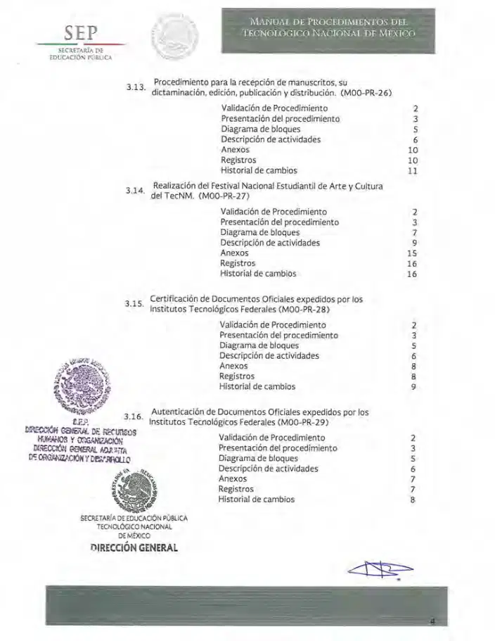 Página 8 de Manual de Procedimientos del TecNM