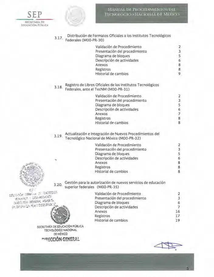 Página 9 de Manual de Procedimientos del TecNM