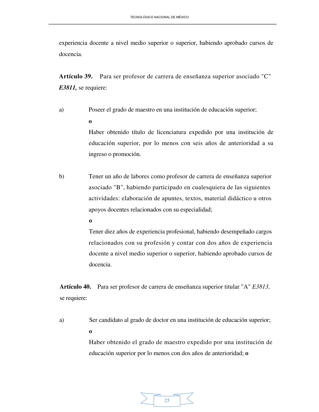 Página 25 de Reglamento Interior de Trabajo del Personal Docente