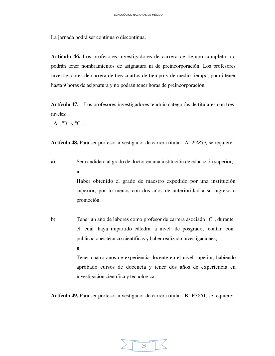 Página 29 de Reglamento Interior de Trabajo del Personal Docente