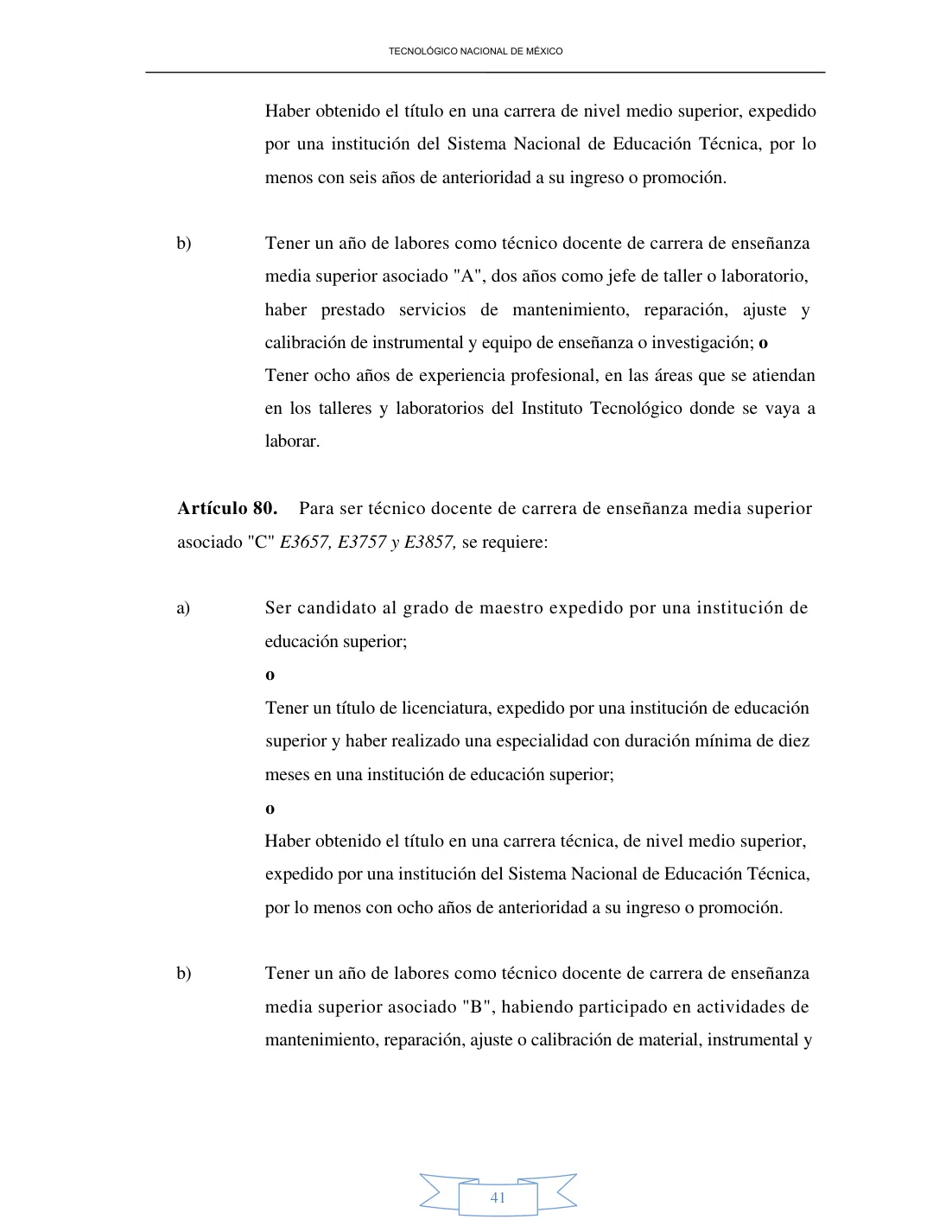 Página 41 de Reglamento Interior de Trabajo del Personal Docente