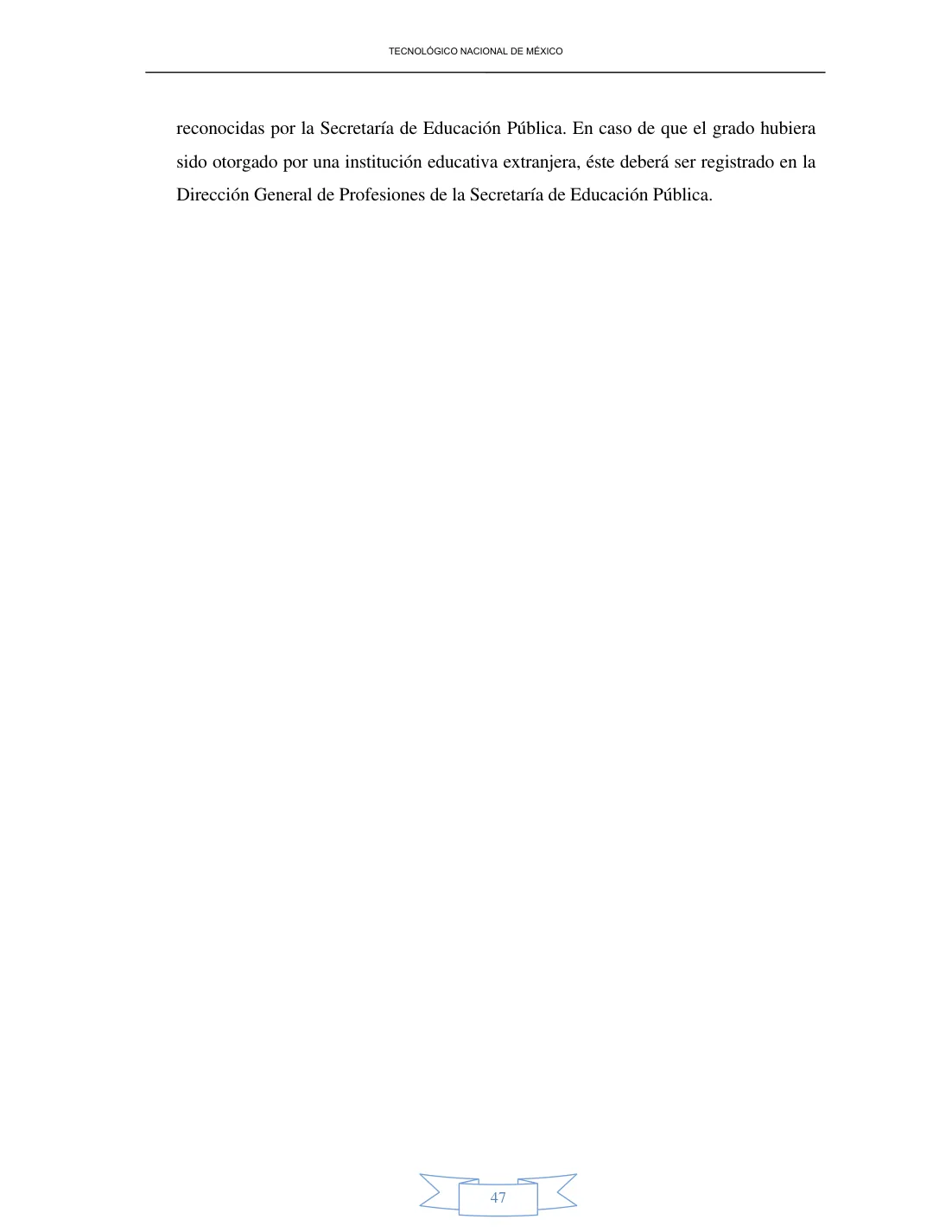 Página 47 de Reglamento Interior de Trabajo del Personal Docente
